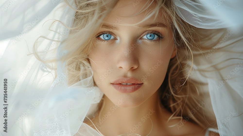 A beautiful bridal portrait A beautiful bridal portrait