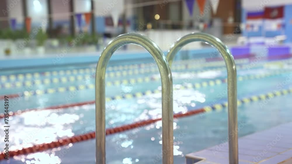 swimming pool paths blue water gym. doing sports water sports healthy concept. pool in the school gym with water lifestyle for swimming swimming pool paths blue water gym. doing sports water sports healthy concept. pool in the school gym with water lifestyle for swimming