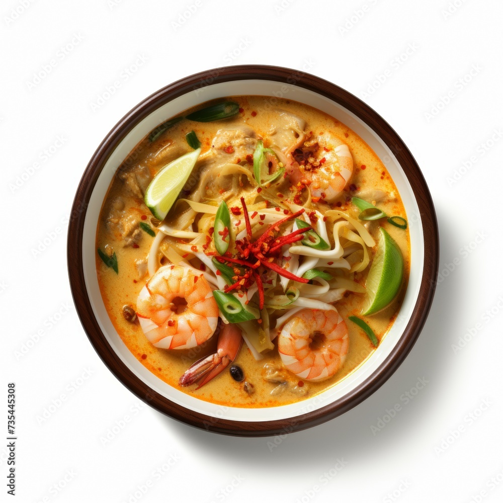 laksa soup closeup