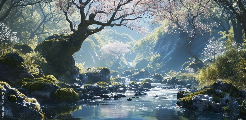 Zen-inspired scenery