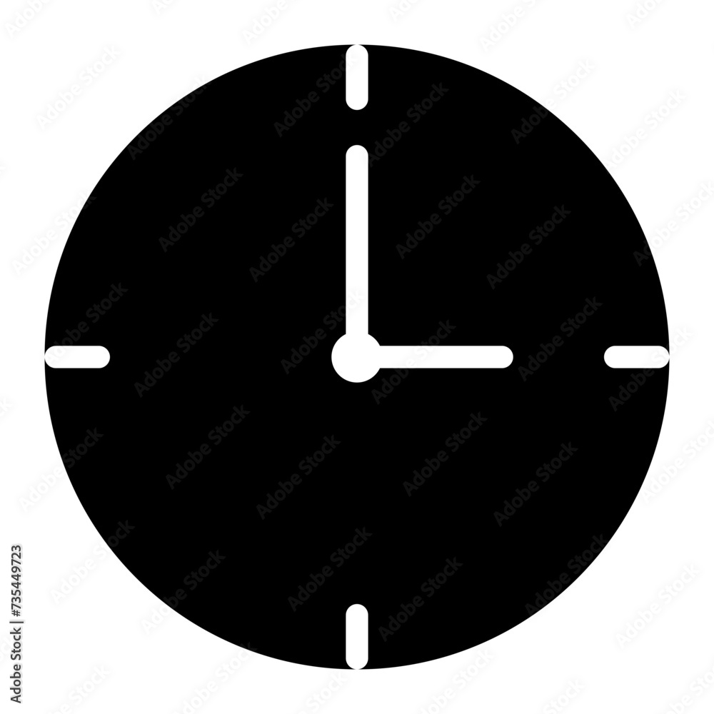 This is the Clock icon from the Tools and Construction icon collection with an Solid style This is the Clock icon from the Tools and Construction icon collection with an Solid style