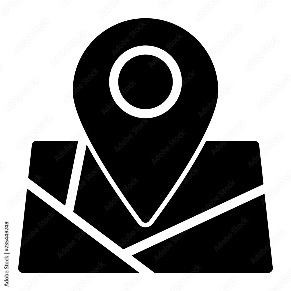 This is the Location icon from the Tools and Construction icon collection with an Solid style