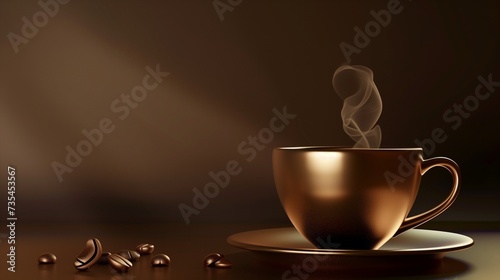 cup of coffe with a minimalist background