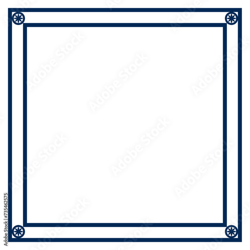 Graphic color border, frame, shape