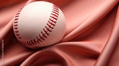 Background with baseball in Copper Rose color