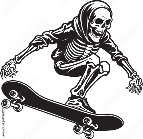 Ghostly Grinds The Thrilling World of Skeleton Skateboarding