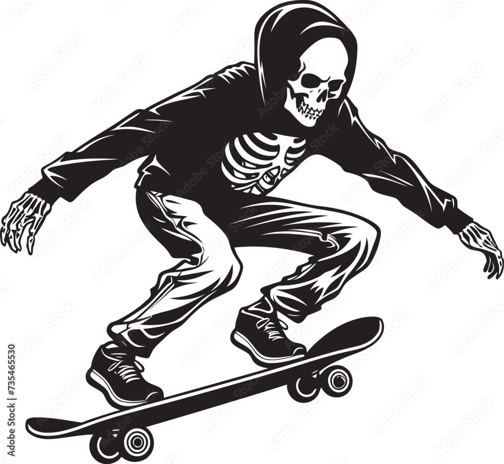 Soulful Skateboarding The Rhythm of Skeletons on Wheels