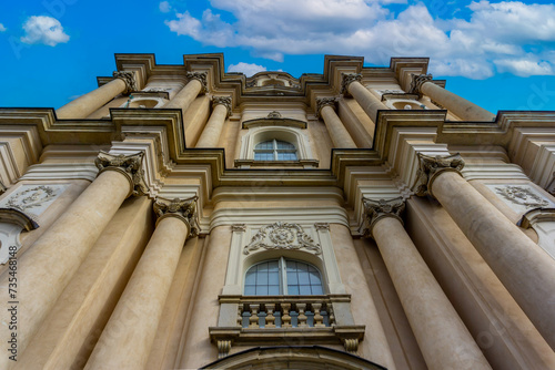 Roman Catholic Church of the Visitants located in Warsaw historic center of Poland's capital as in October 2023. photo