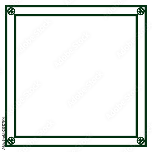 Graphic color border, frame, shape
