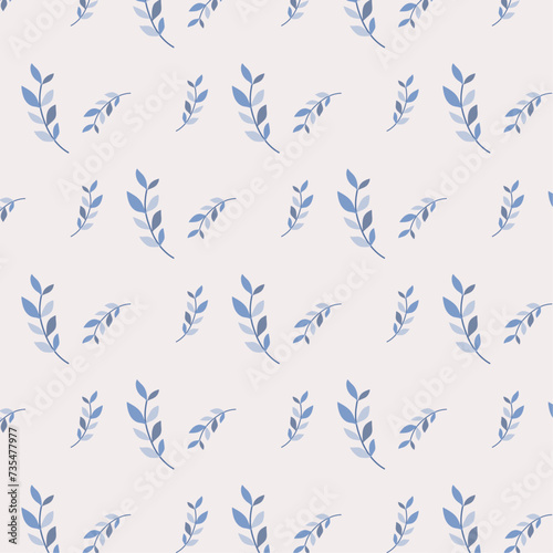 seamless pattern with leaves, floral pattern,
