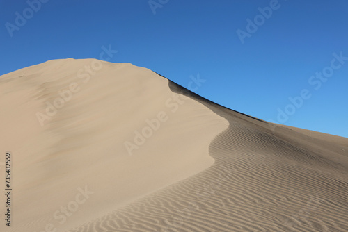 sand dunes in a remote desert oasis