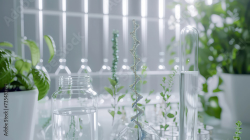 Innovative plant biotechnology research in scientific laboratory