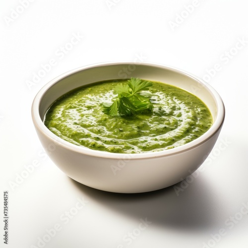 palak soup closeup