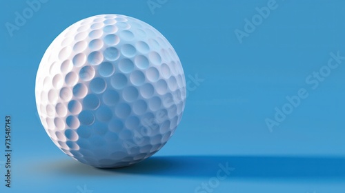 Vector graphic depicting a golf ball