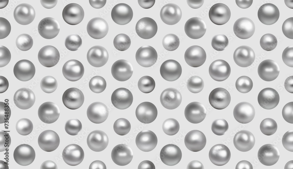 Shiny steel balls seamless pattern. Light grey 3d background. Shiny steel balls seamless pattern. Light grey 3d background.