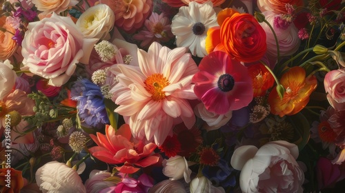 Intricate flower details such as delicate petals, vibrant colors and unique textures. © Светлана Канунникова