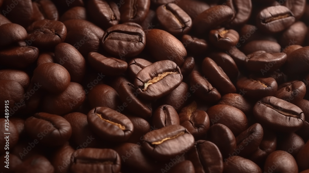 Coffee beans background top view aroma Coffee beans background top view aroma