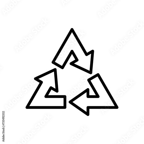 Free Download Recycle icon vector. Recycling vector icon. - GFXLoad