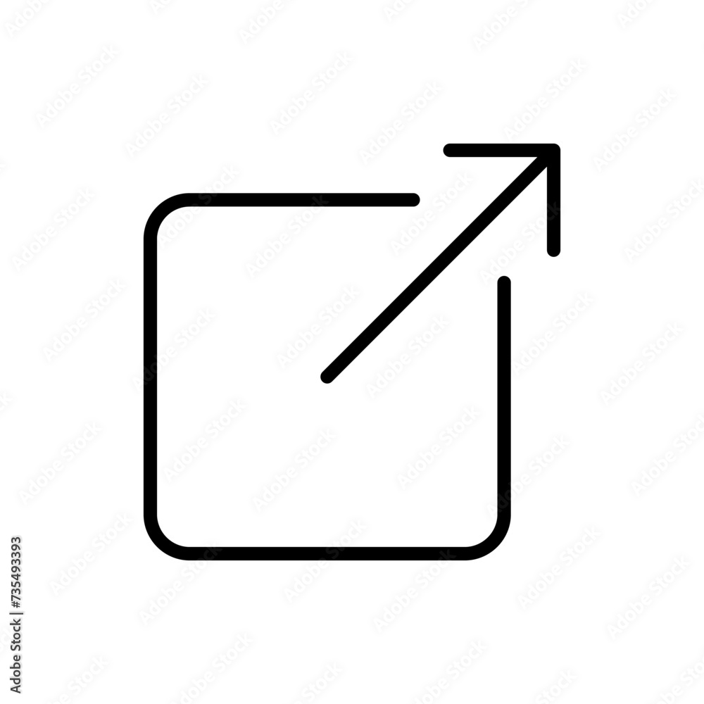 External link icon vector. link icon vector. hyperlink symbol External link icon vector. link icon vector. hyperlink symbol
