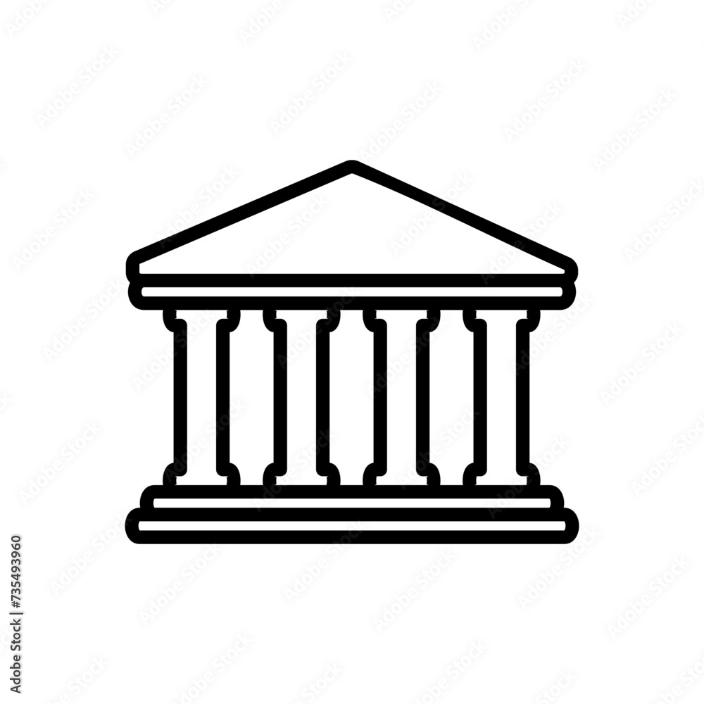 Bank icon vector. bank vector icon, museum, university Bank icon vector. bank vector icon, museum, university