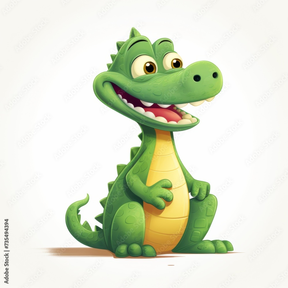 Fototapeta premium funny 3D cartoon dragon. 