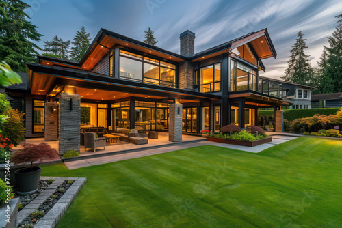 Wallpaper Mural Luxury modern house Torontodigital.ca