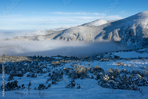 Landscape of Rila mountain near Musala peak, Bulgaria photo