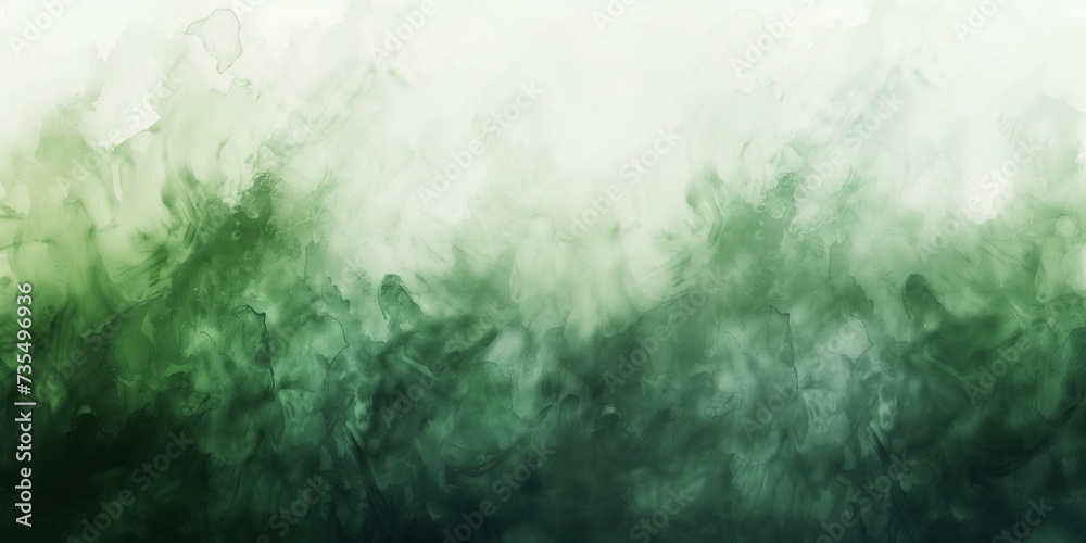 Obraz premium Abstract Green Watercolor Smoke and Fog Textures