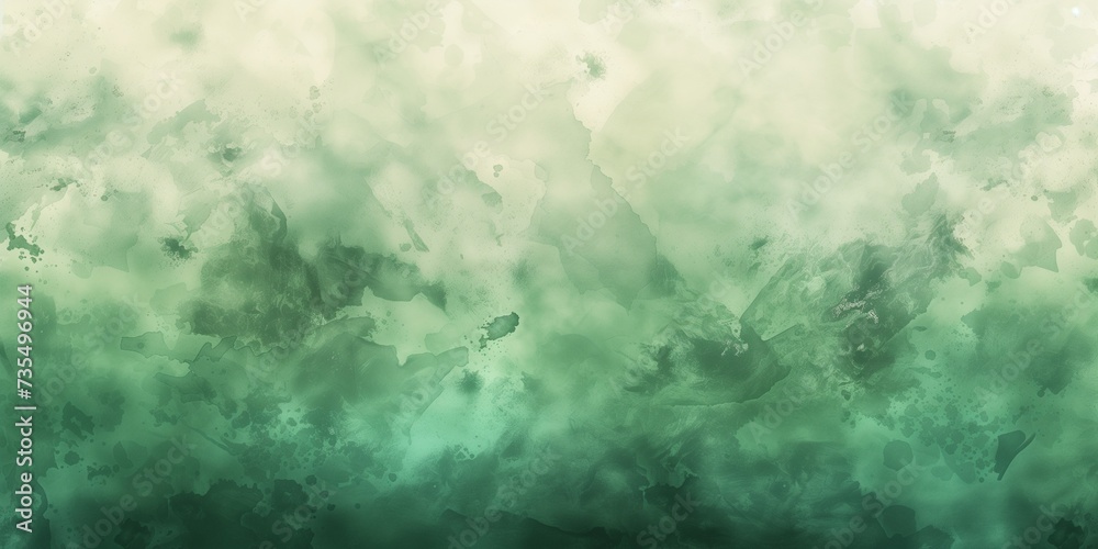 Abstract Green Watercolor Smoke and Fog Textures