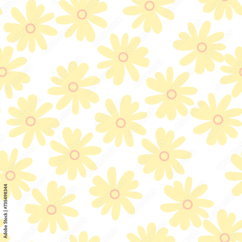 Flowers seamless pattern Flowers seamless pattern