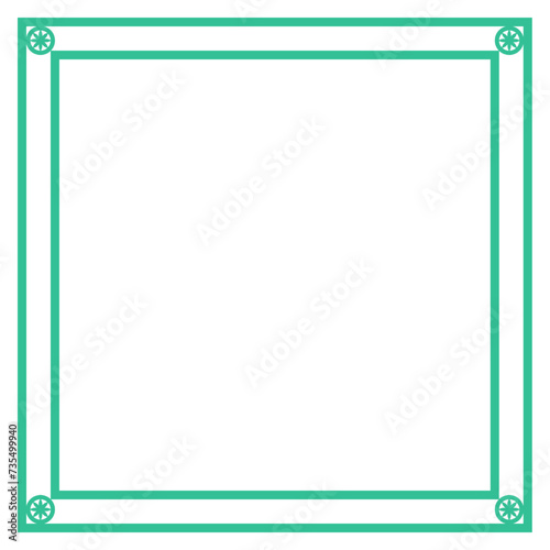 Graphic color border, frame, shape