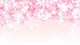 桜の花の華やかなイラスト背景、16:9サイズ