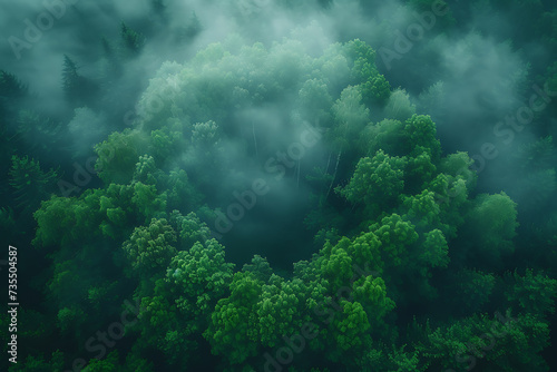 Misty forest  Misty forest background