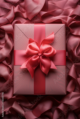 pink box with ribbon