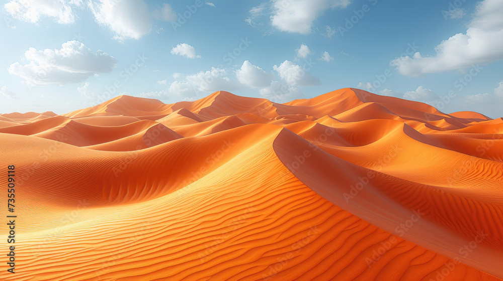 Iridescent Deserts in Photorealistic Style