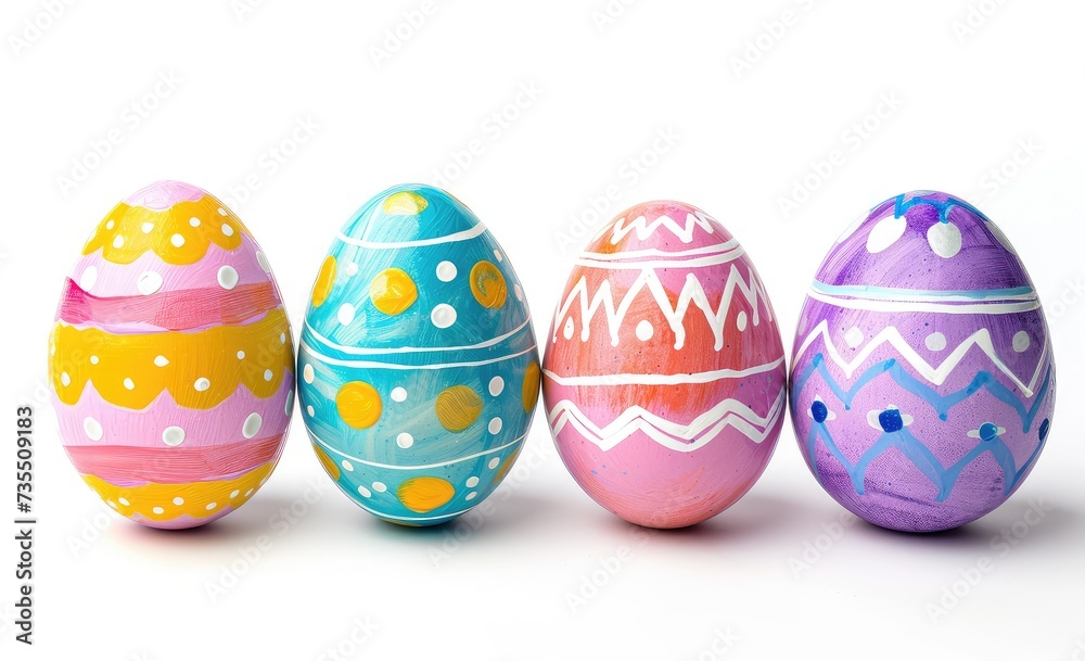 Colorful Eggs isolated on white background. Colorful Eggs isolated on white background.