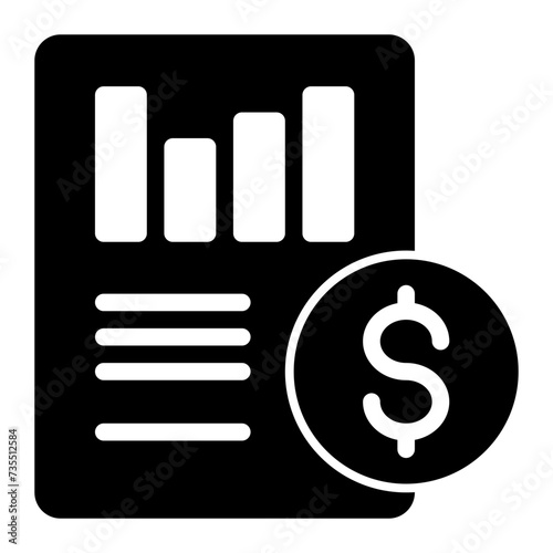 This is the Bar Chart icon from the Data Management icon collection with an Solid style