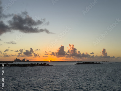 sunset over the ocean