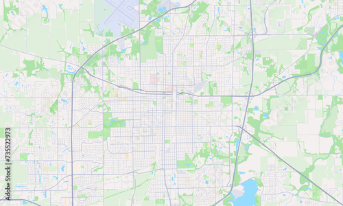 Springfield Illinois Map, Detailed Map of Springfield Illinois © Ben