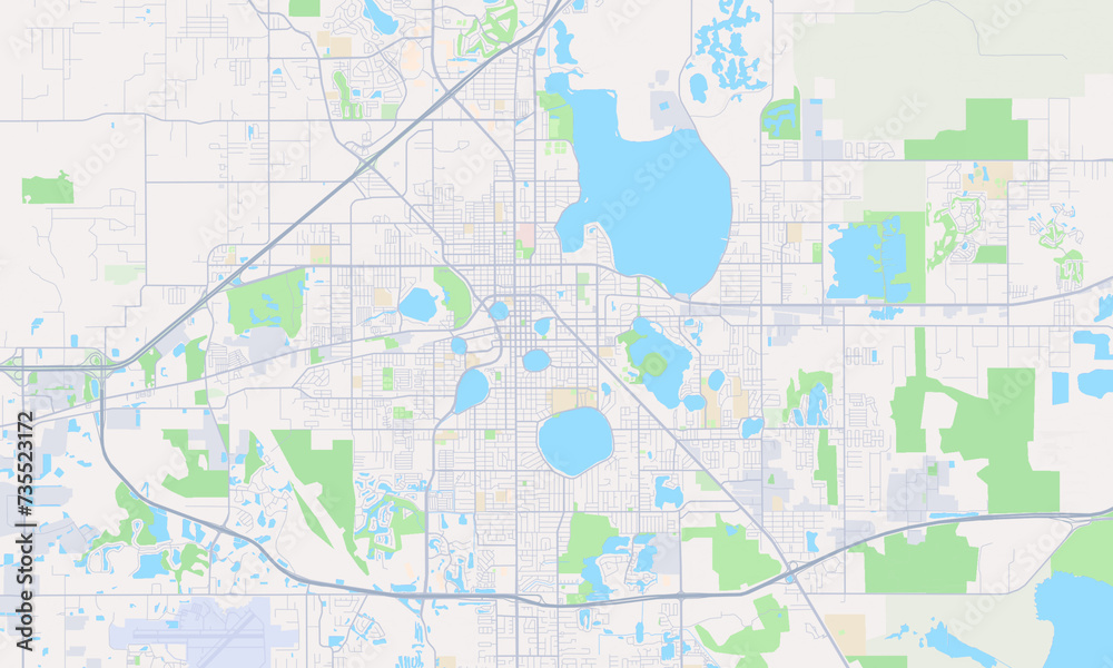 Lakeland Florida Map, Detailed Map of Lakeland Florida