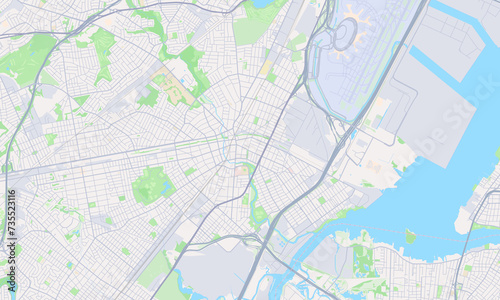 Elizabeth New Jersey Map  Detailed Map of Elizabeth New Jersey
