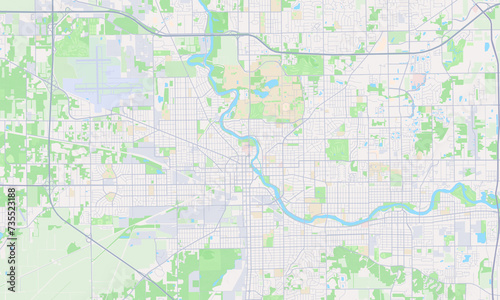 South Bend Indiana Map, Detailed Map of South Bend Indiana © Ben