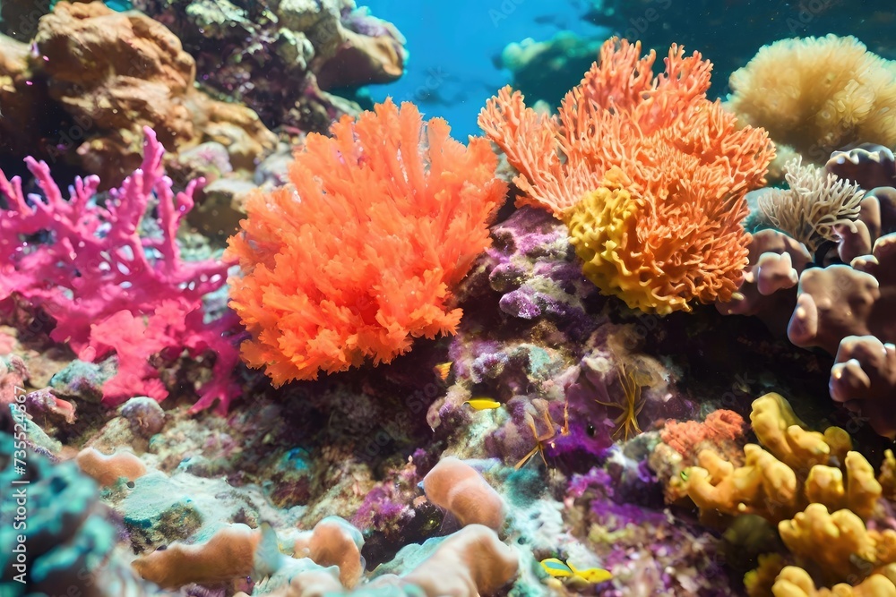 Naklejka premium coral reef