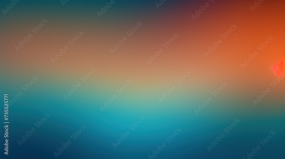 Abstract blue orange effect background with free empty space 