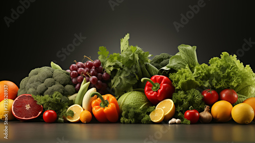 a picture of a pile of vegetables and fruits