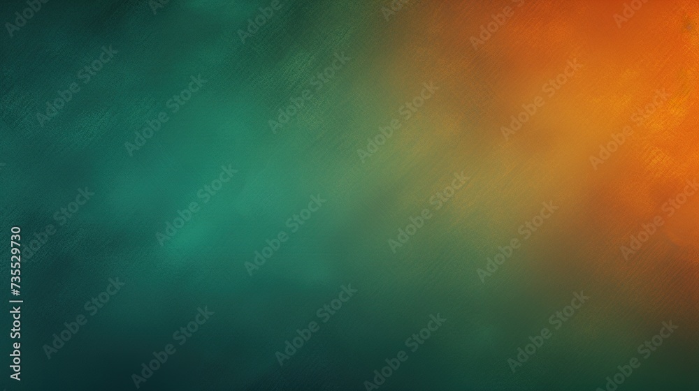 Abstract green orange background with free copy space  - obrazy, fototapety, plakaty 