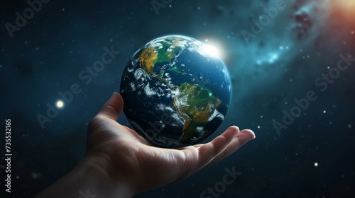 地球を作る神の手
 photo