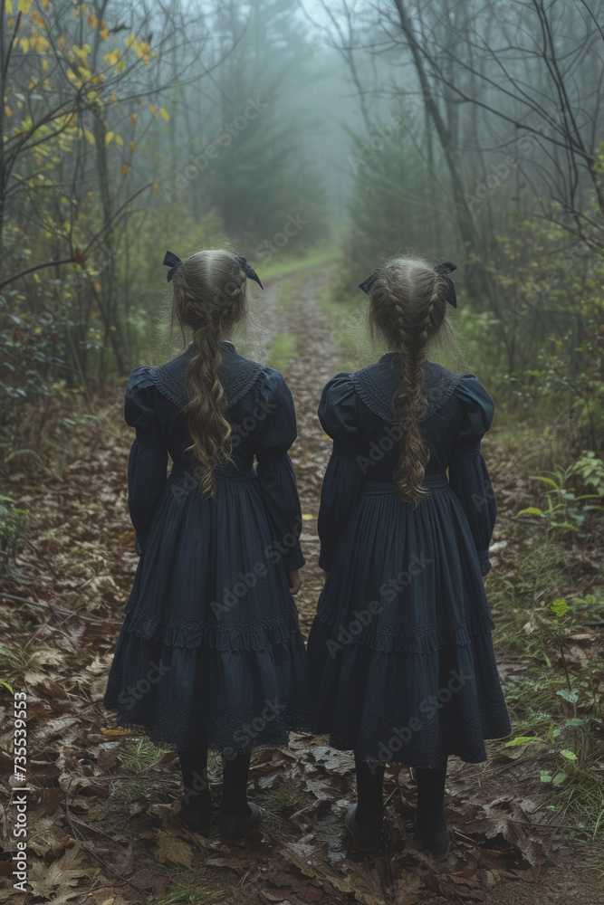 creepypasta horror, the evil twins, dark, gothcore creepypasta horror, the evil twins, dark, gothcore