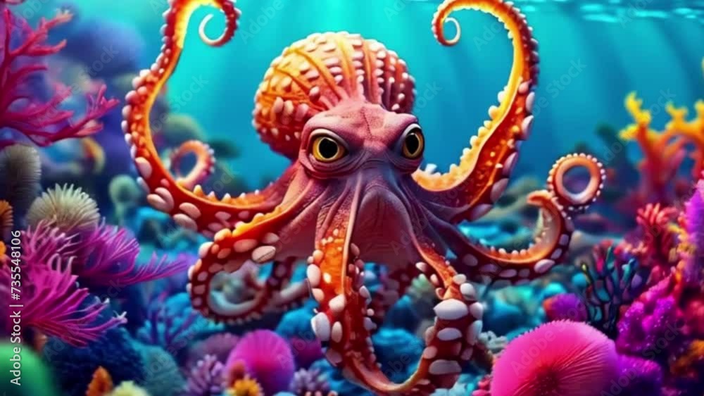 octopus in the sea octopus in the sea