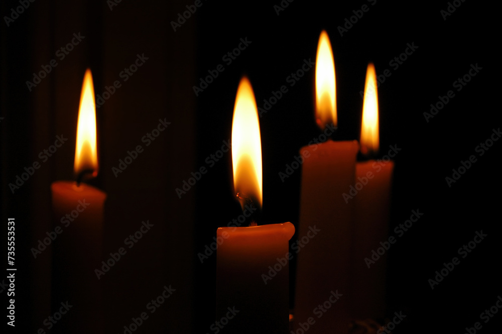 Candlelight Glow in Darkness Candlelight Glow in Darkness